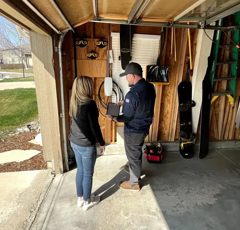EV charger install for customer in Denver, CO